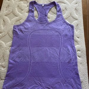 Lululemon purple razor back tank.
